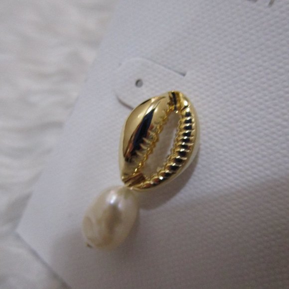 NWT Gold tone ARGENTO VIVO Pearl Drop EARRINGS - Picture 7 of 8